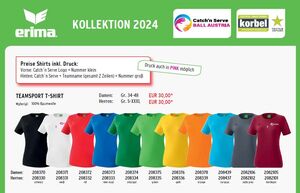 ERIMA Catch'n Serve Ball Austria Kollektion 2024 in trendigen Farben ab sofort erhältlich